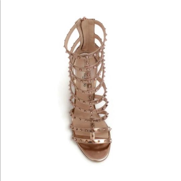Valentino Rock Stud Cage Sandals - Picture 8 of 11
